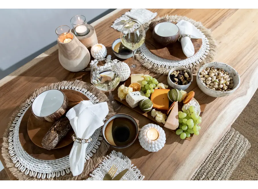 Ayamonte Seashell Luminary - Coastal Tealight Holder