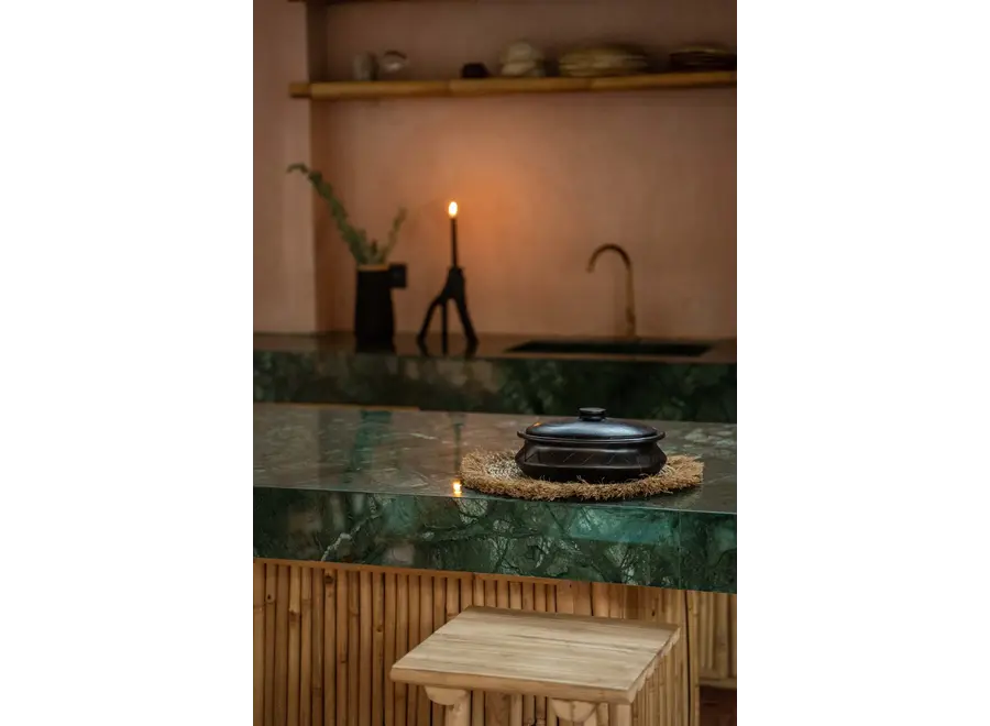 Don Benito Elegance Serving Pot - Ceramic Oval Pot with Lid