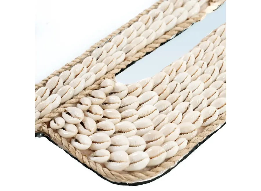 Cabo de Gata Cactus Mirror - Cowrie Shell Mirror