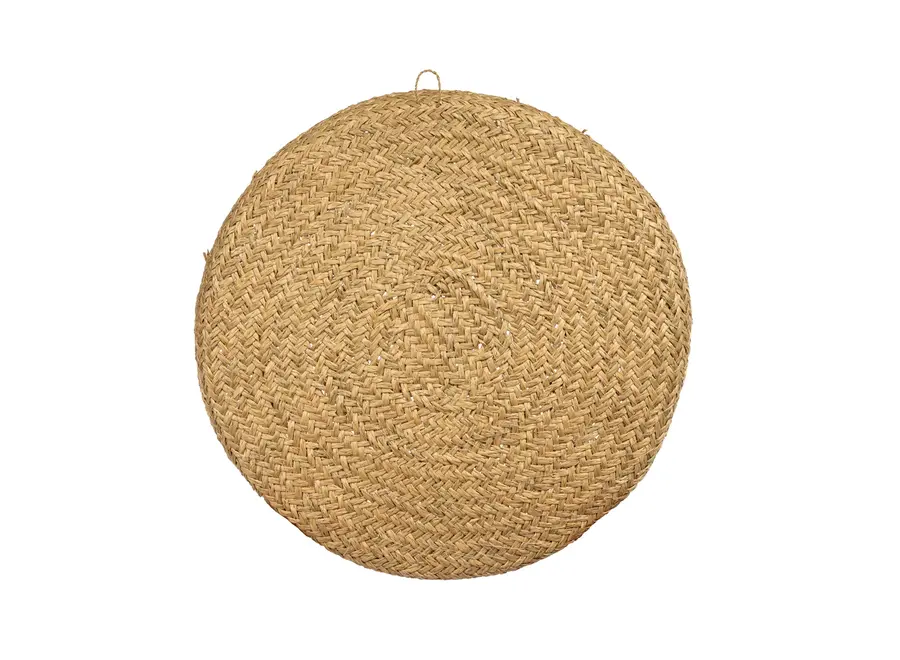 Caribe Shell Plate - Grass and Cowrie Shell Decoration