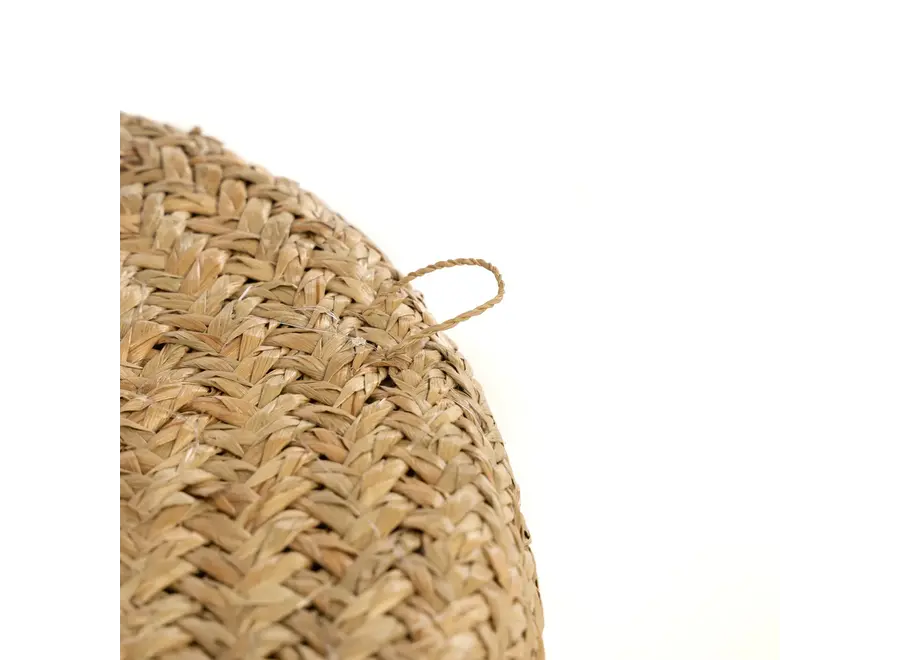 Caribe Shell Plate - Grass and Cowrie Shell Decoration