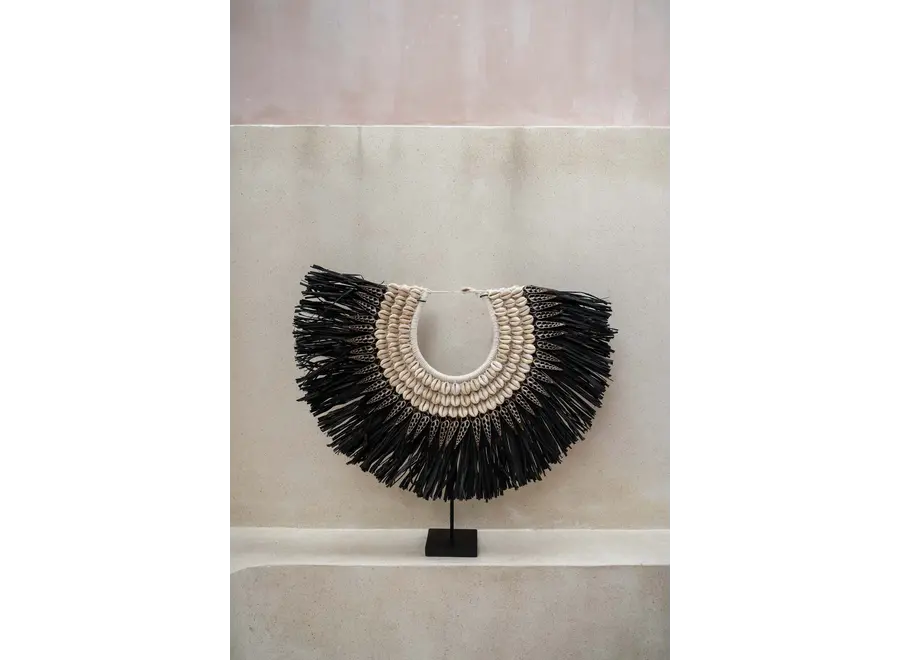 Cala Salada Shell Display - Raffia Display on Stand