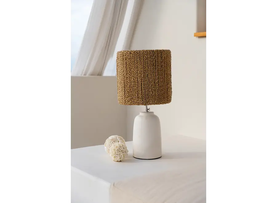 Santillana del Mar Boho Lamp - Grass Lampshade