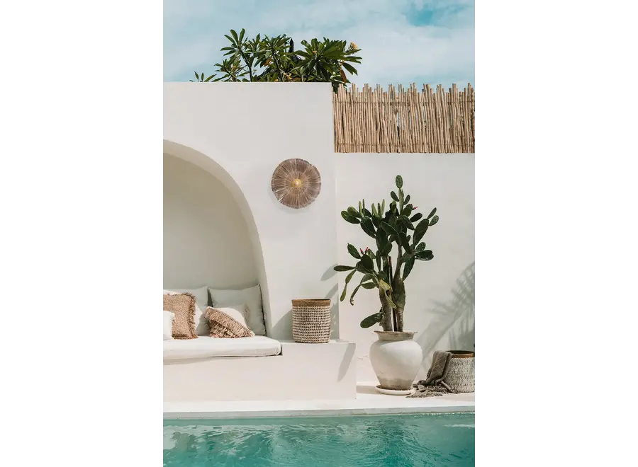 Albufera Illumination Lantern - Grass & Iron Wall Lamp