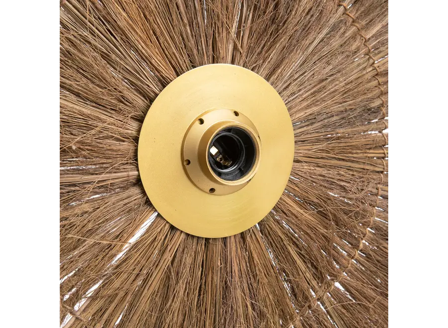 Albufera Illumination Lantern - Grass & Iron Wall Lamp