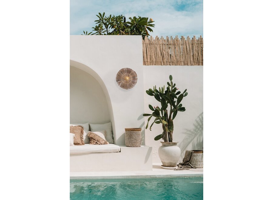 Albufera Illumination Lantern - Grass & Iron Wall Lamp