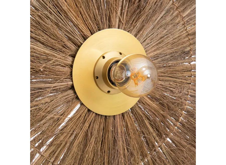 Albufera Illumination Lantern - Grass & Iron Wall Lamp