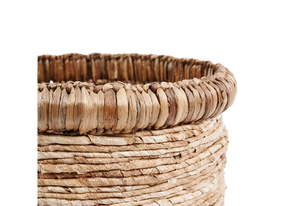 Chuka Basket - Water Hyacinth and Banana Leaf Basket