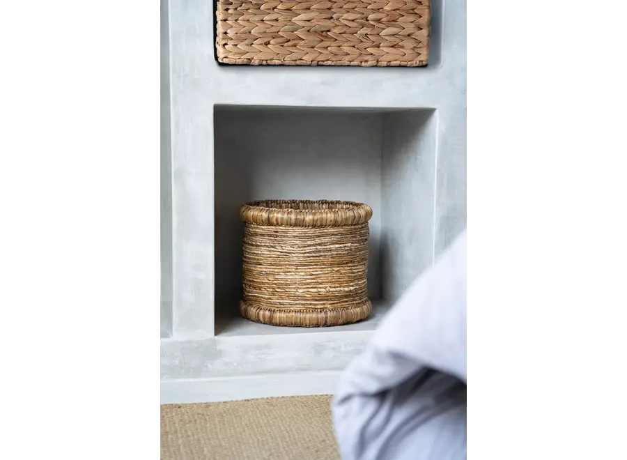 Chuka Basket - Water Hyacinth and Banana Leaf Basket