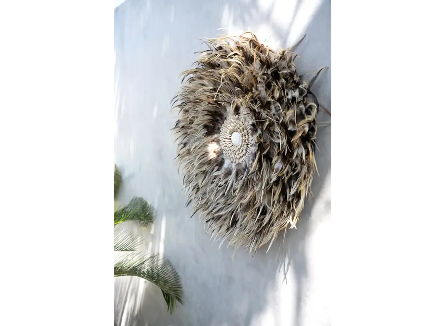 Mojacar Bohemian Display - Feather & Shell Ornament