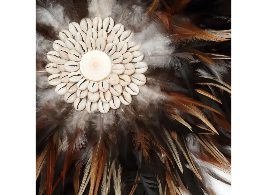 Cazorla Bohemian Display - Feather & Shell Decor