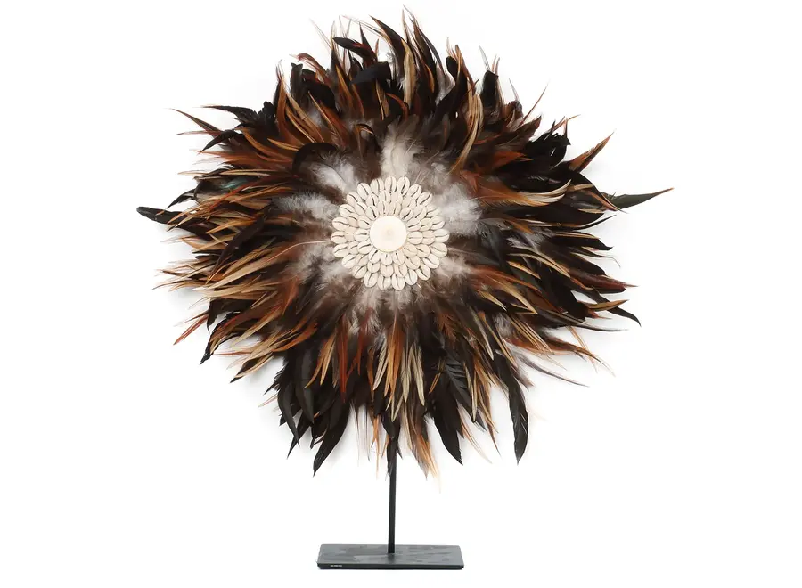 Cazorla Bohemian Display - Feather & Shell Decor