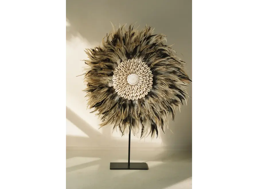 Mojacar Bohemian Display - Feather & Shell Ornament