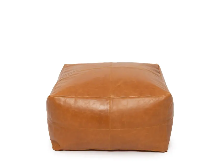 Cazorla Luxe Pouffe - Nappa Leather Pouffe