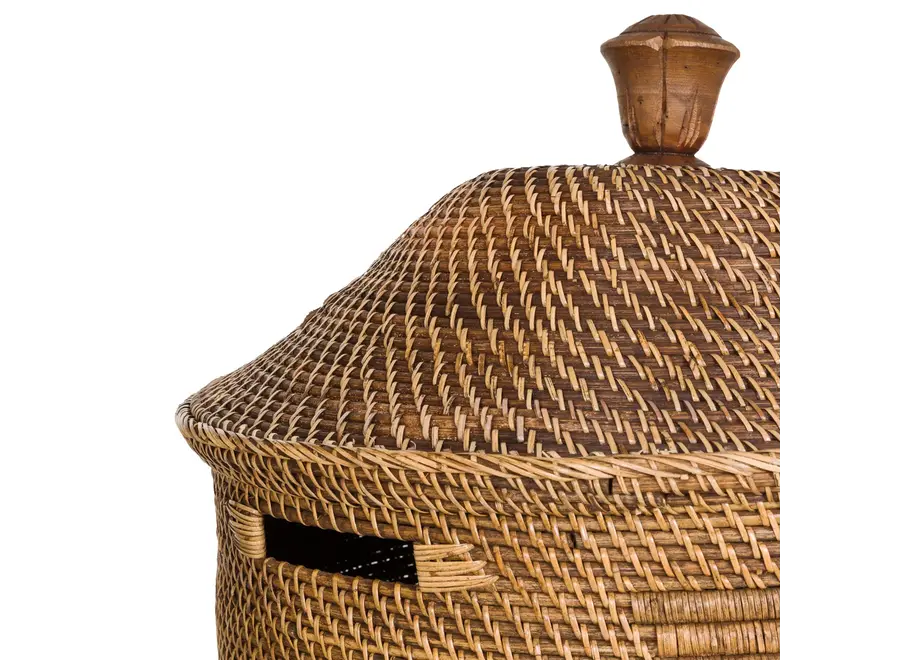 Alhambra Woven Harmony Basket - Rattan Storage Organizer
