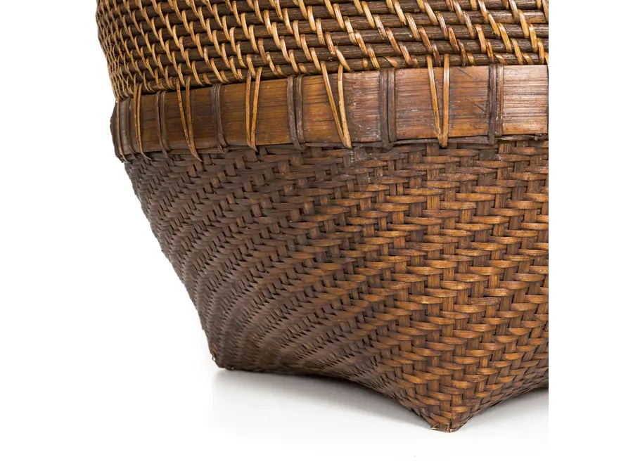Alhambra Woven Harmony Basket - Rattan Storage Organizer