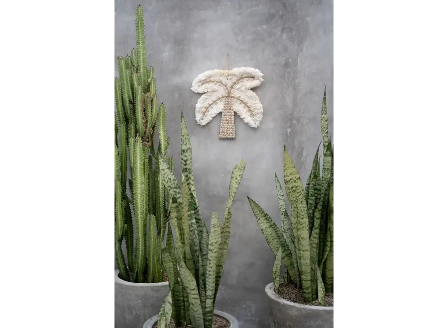 Formentera Tropic Hanger - Shell Palm Decor