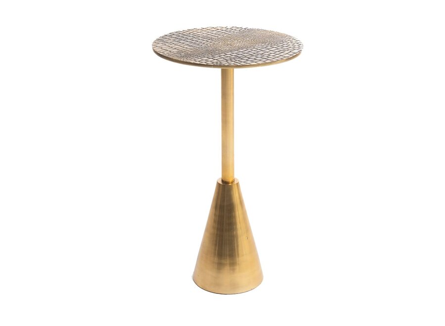 Cabo de Gata Twist Side Table - Brass Side Table