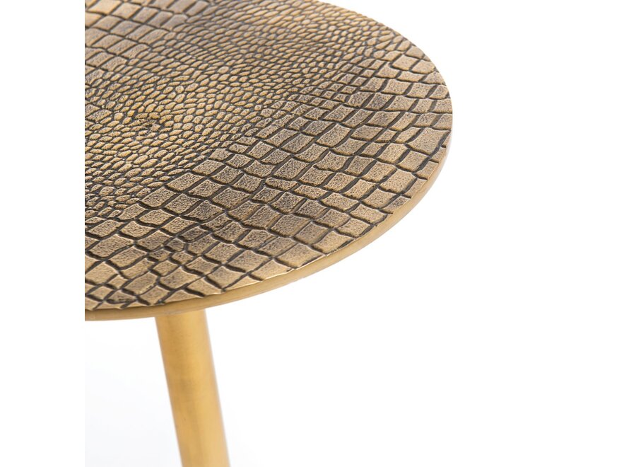 Cabo de Gata Twist Side Table - Brass Side Table