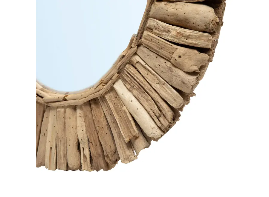 Cudillero Driftwood Mirror - Round Glass Mirror