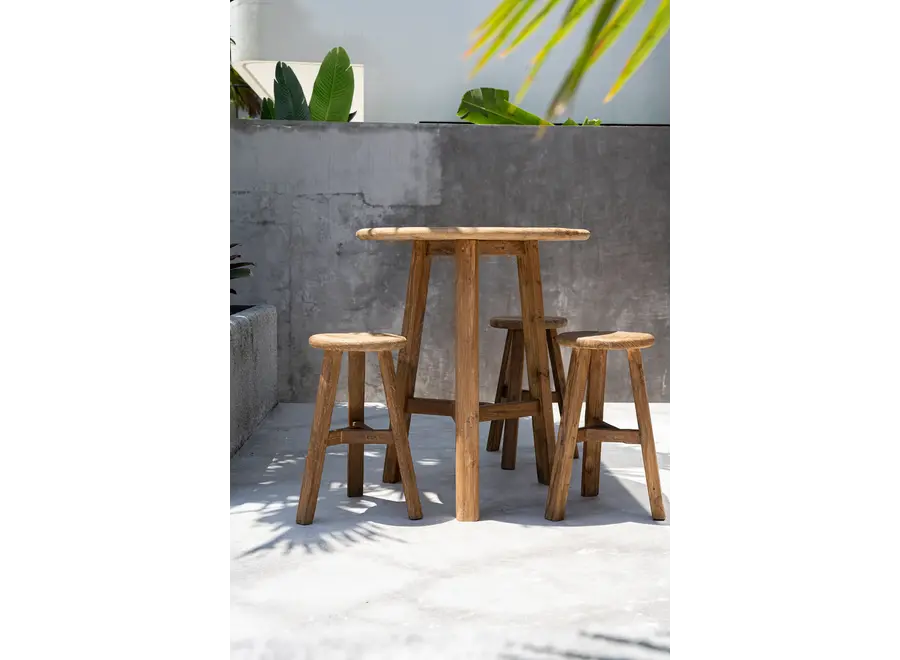 Gava Bar Table - Reclaimed Teak Wood