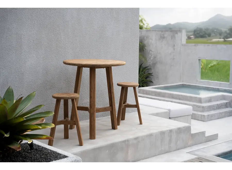 Gava Bar Table - Reclaimed Teak Wood