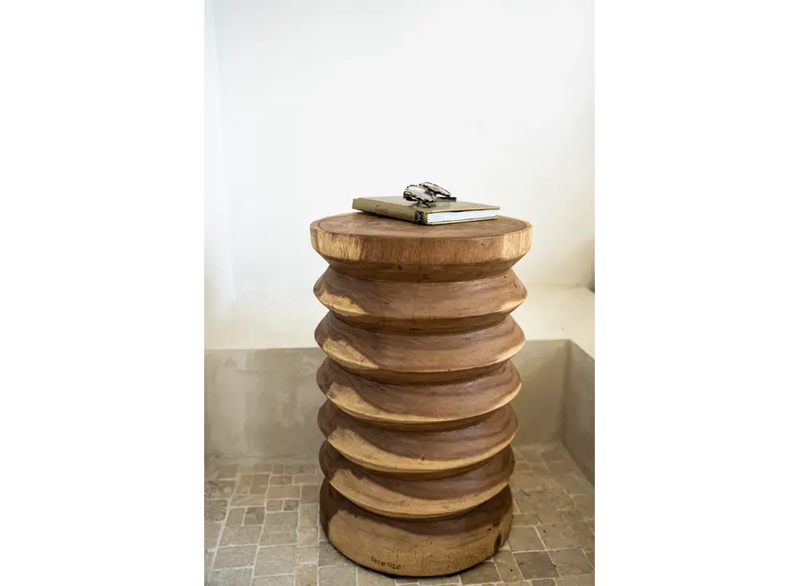 La Palma Summer Table - Suar Wood Stool