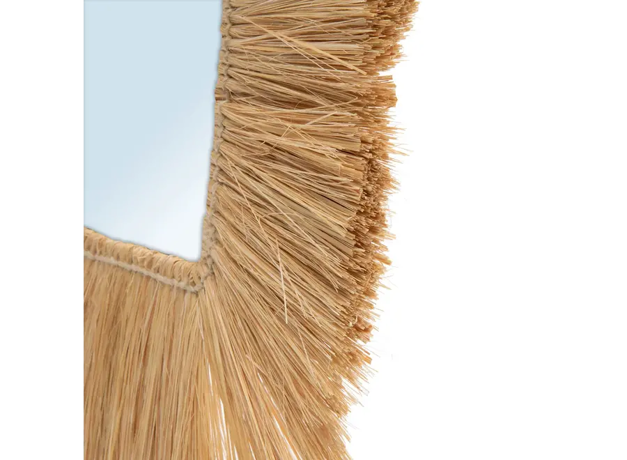 Calpe Grass-Trim Square Mirror - Limited Edition Decorative Piece