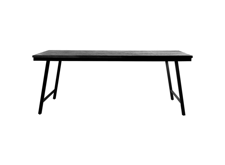 Cazorla Elegant Herringbone Ensemble - Foldable Dining Table