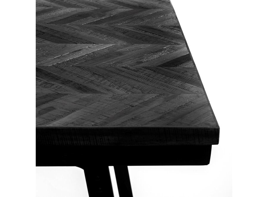 Cazorla Elegant Herringbone Ensemble - Foldable Dining Table