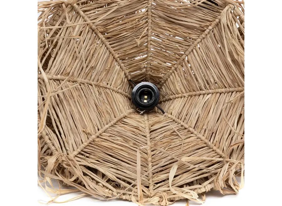 Cabo de Gata Beauty Lamp Shade - Raffia and Rattan Lamp Shade
