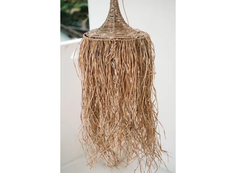 Cabo de Gata Beauty Lamp Shade - Raffia and Rattan Lamp Shade
