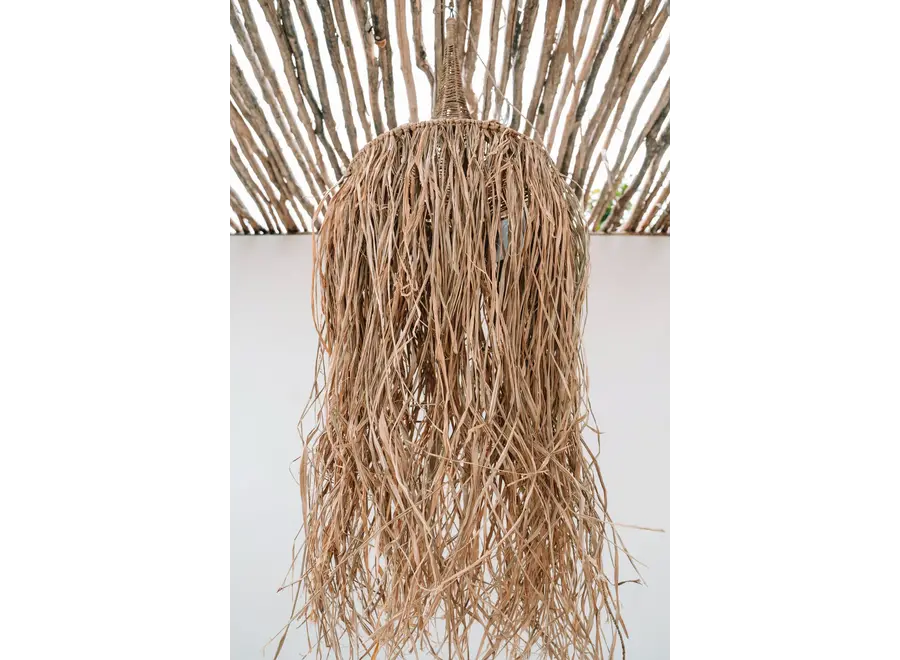 Cabo de Gata Beauty Lamp Shade - Raffia and Rattan Lamp Shade