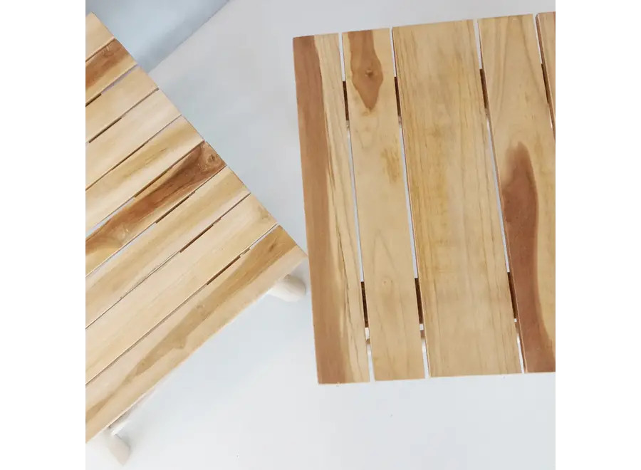 Island Side Table - Teak Wood Side Table