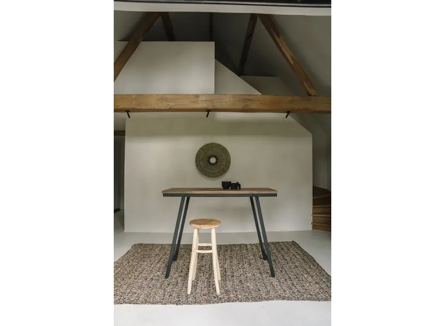 Kedut Garden Stool - Teak Wood Garden Stool