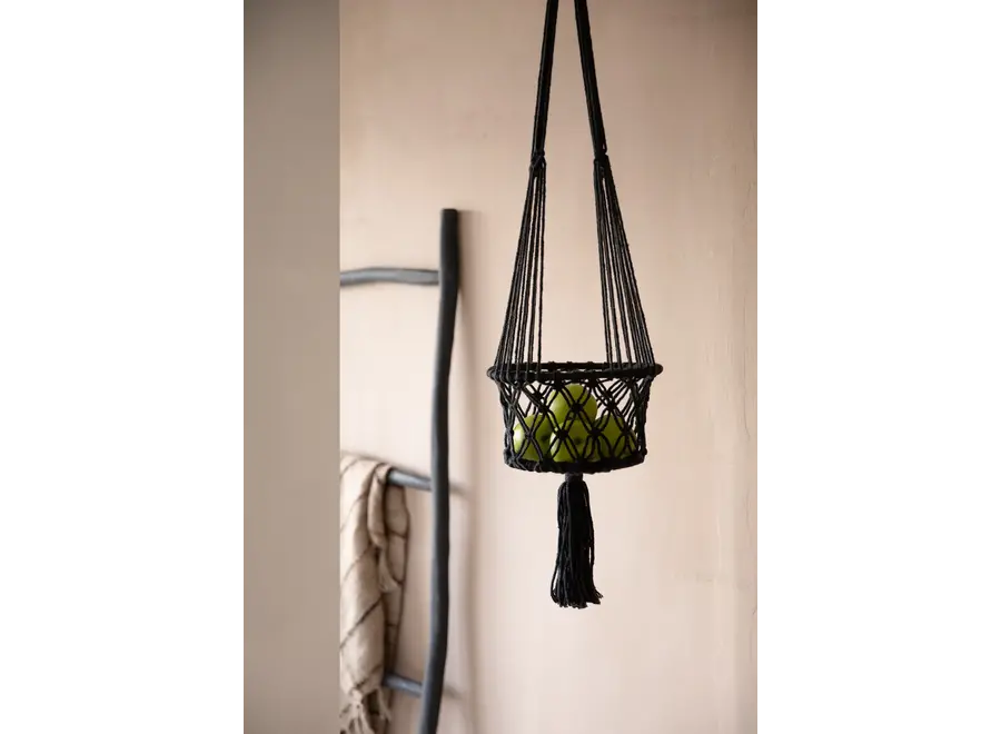 Albufera Hanging Garden - Cotton Macramé Plant Holder