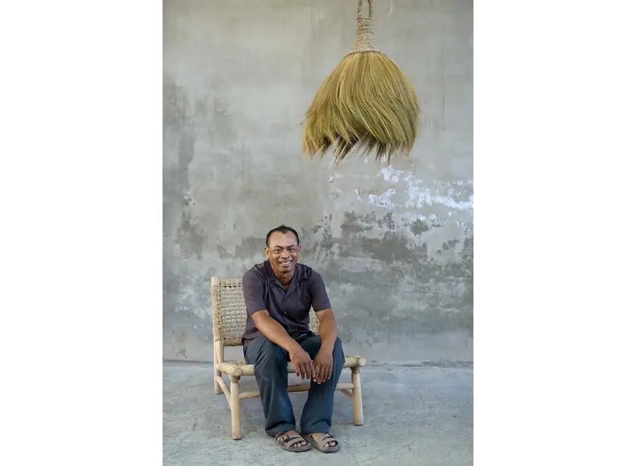 Candeleria Pendant Lamp - Handmade Grass Strand