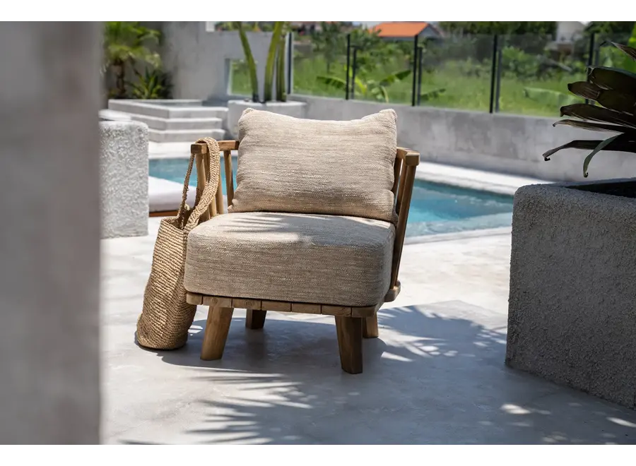 Chamartin - the malawi one seater natural beige