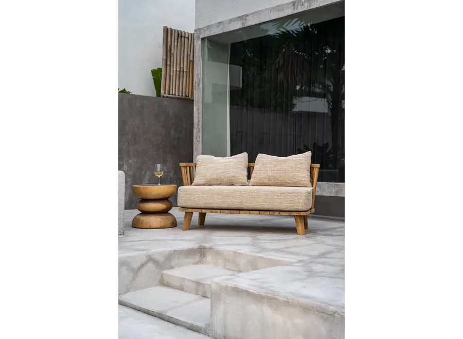 Cádiz Natural Elegance Sofa - Teak Wood Sofa