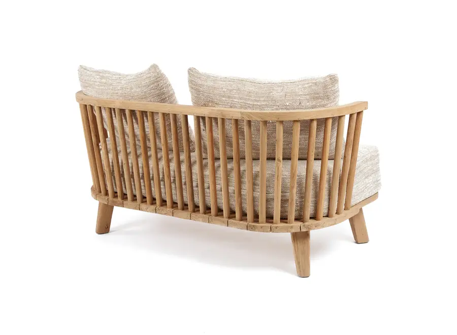 Cádiz Natural Elegance Sofa - Teak Wood Sofa