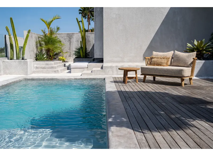 Cádiz Natural Elegance Sofa - Teak Wood Sofa