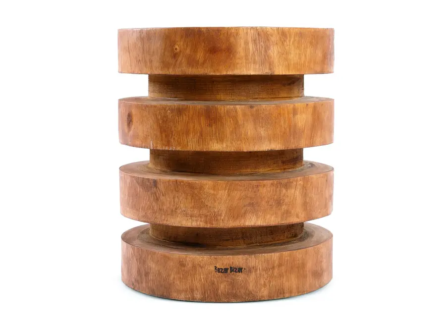 Zahara de la Sierra Massaka Stool - Suar Wood Stool