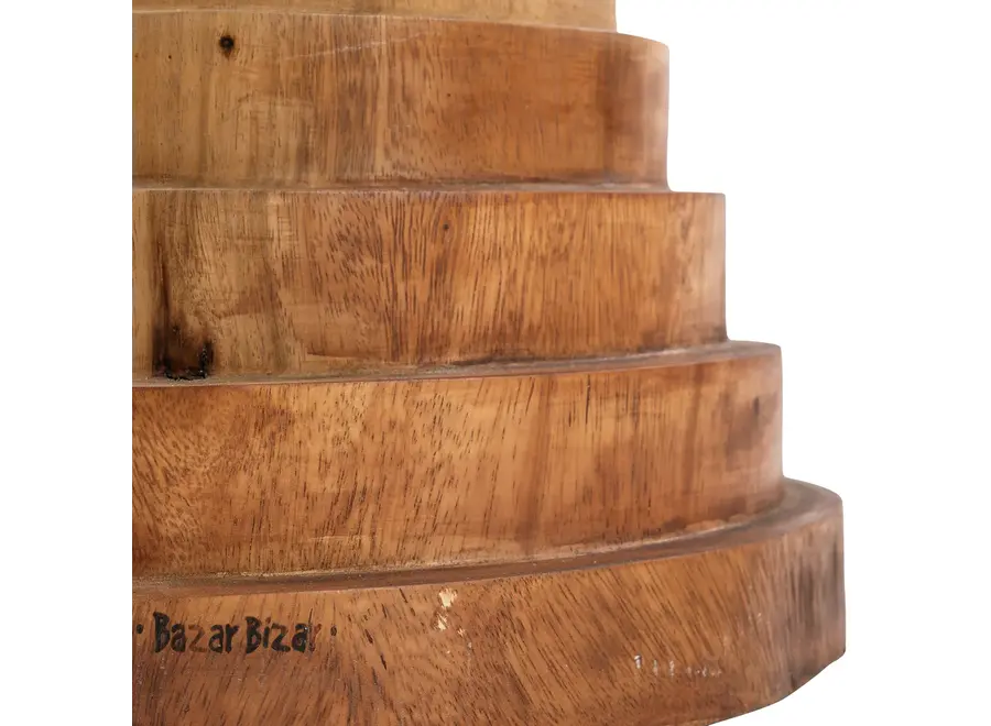 Cabo de Gata Ring Stool - Suar Wood Stool