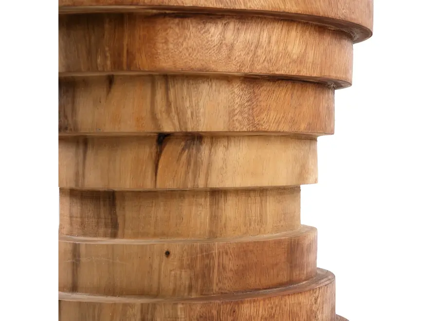 Cabo de Gata Ring Stool - Suar Wood Stool