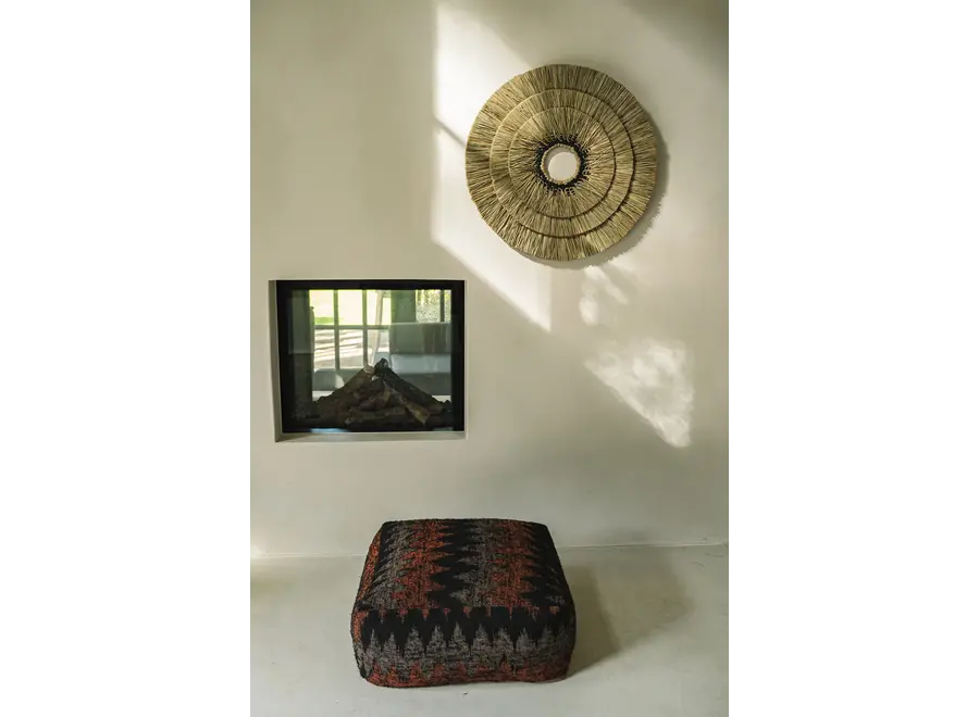 Cazorla Seagrass Wall Decor - Mengdong Grass and Black Cotton Wall Decor