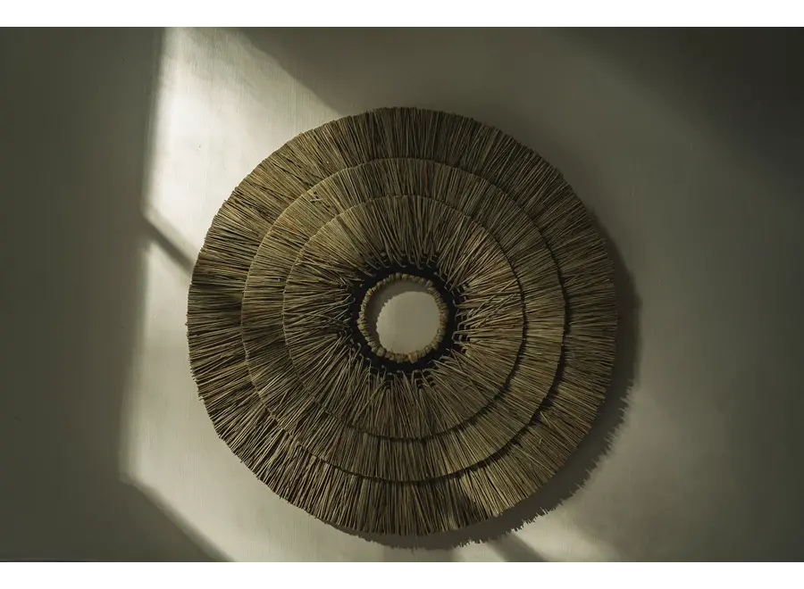 Cazorla Seagrass Wall Decor - Mengdong Grass and Black Cotton Wall Decor