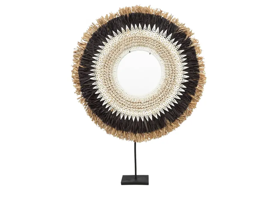 Calpe Shell Elegance Display - Raffia Hoop Decor