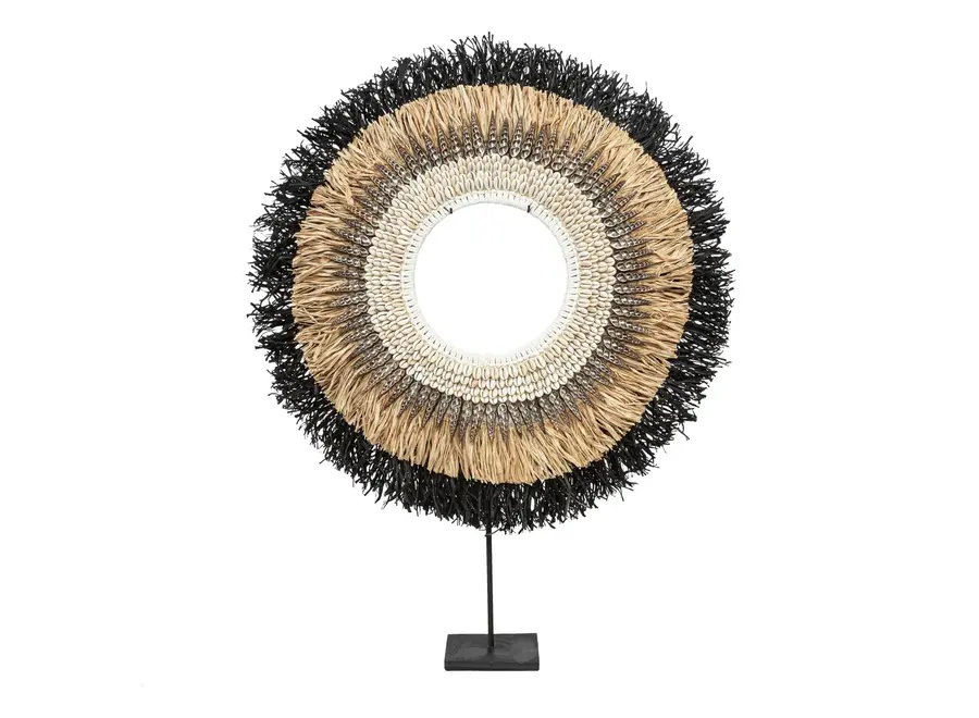 Las Salinas Shell Hoop - Raffia Hoop Display