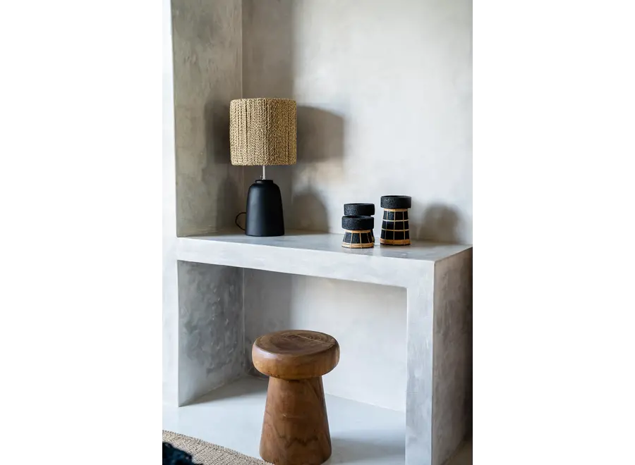 Zahara de la Sierra Charm Stool - Suar Wood Stool