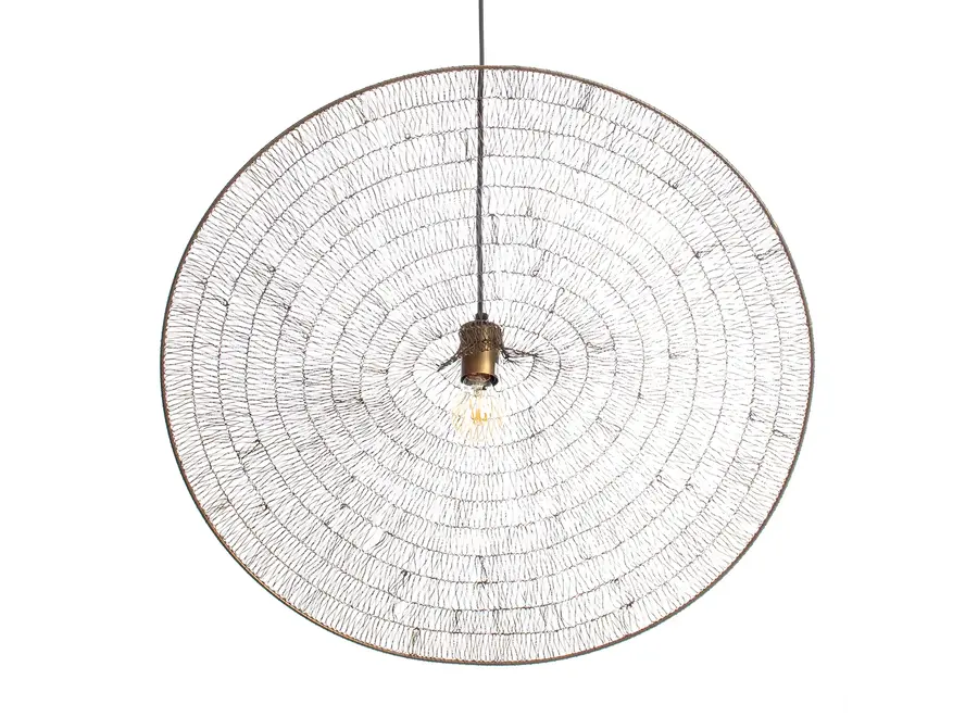 Alhambra Namaste Pendant - Iron and Brass Pendant